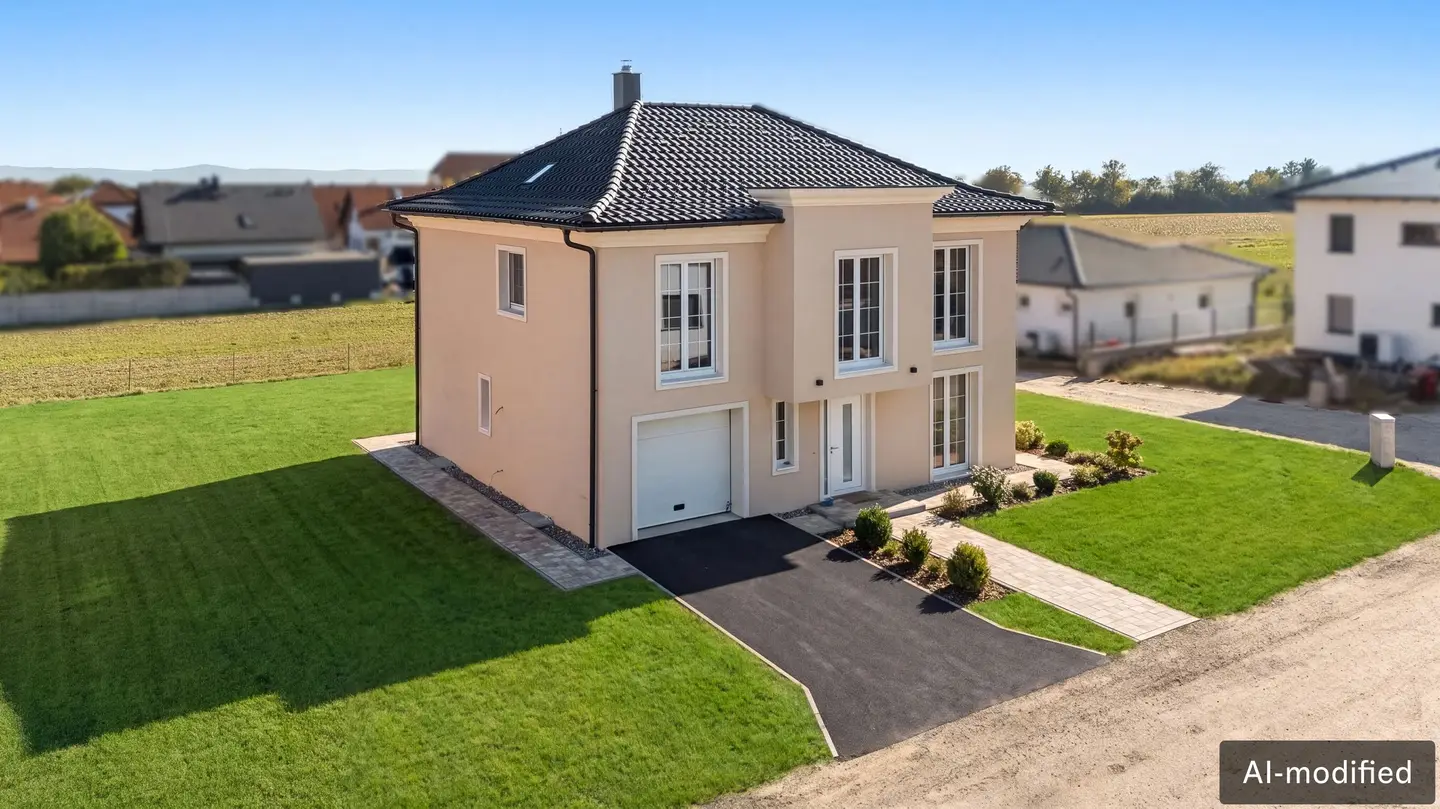 Lichtdurchflossenes familienwohnung mit Garten und Kamin
