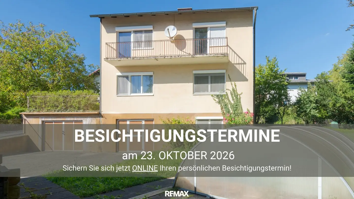 Ein- bis Zweifamilienhaus mit großem Grundstück und viel Potenzial in Puchenau
