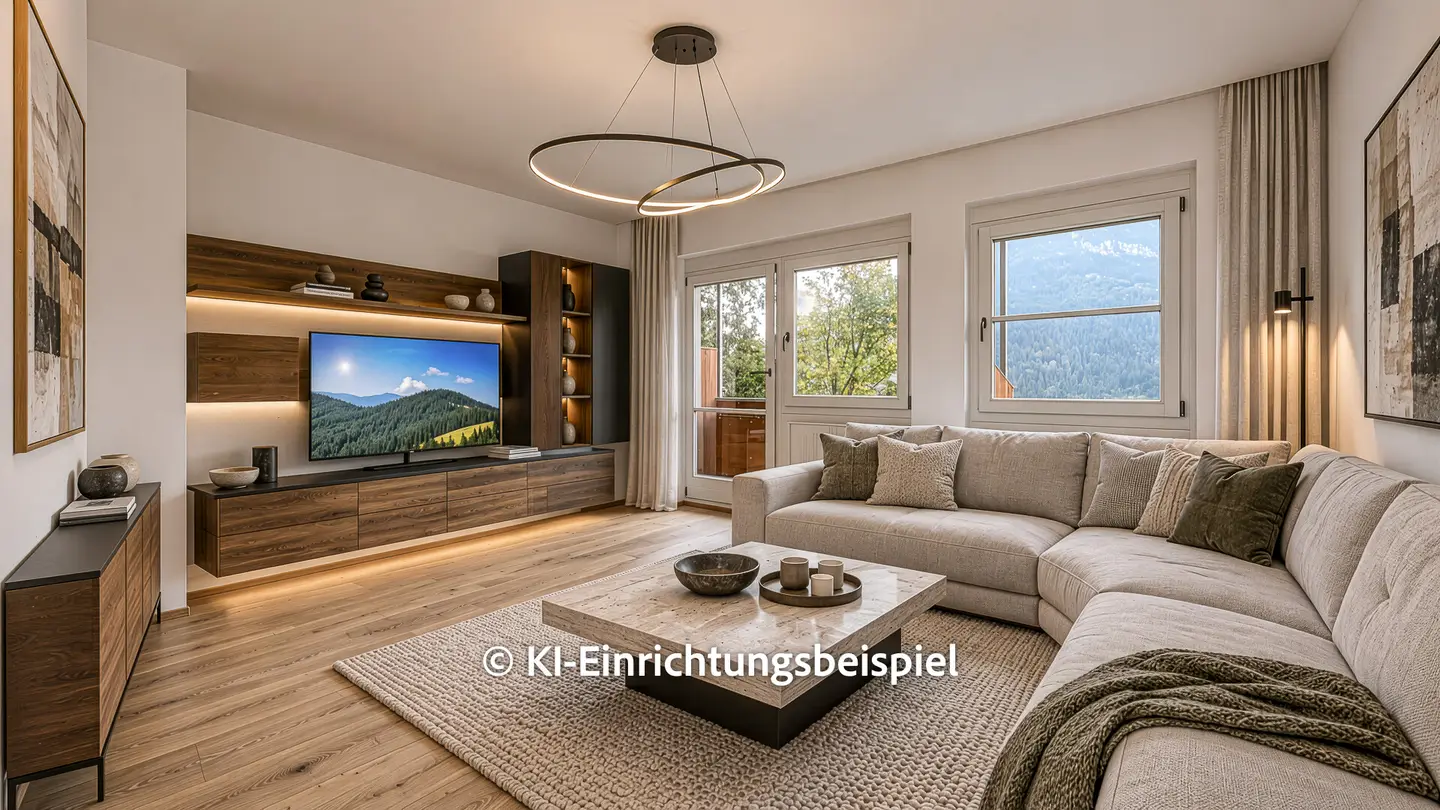 Sonnige Wohnung mit Tiefgarage und unverbaubarem Blick