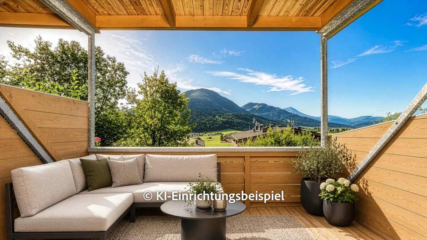 Sonnige Wohnung mit Tiefgarage und unverbaubarem Blick