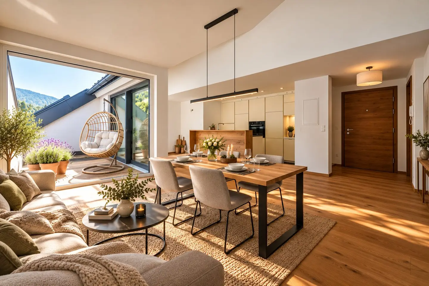 Living above the roofs of Kufstein – Exclusive maisonette penthouse with dreamlike fortress and Inn views