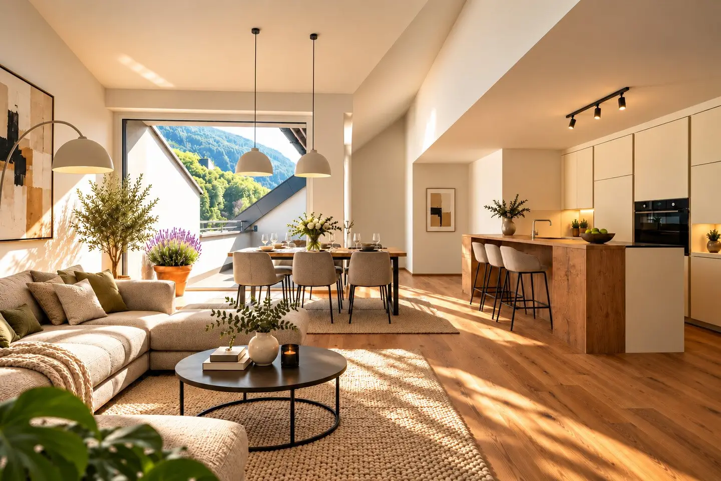 Living above the roofs of Kufstein – Exclusive maisonette penthouse with dreamlike fortress and Inn views