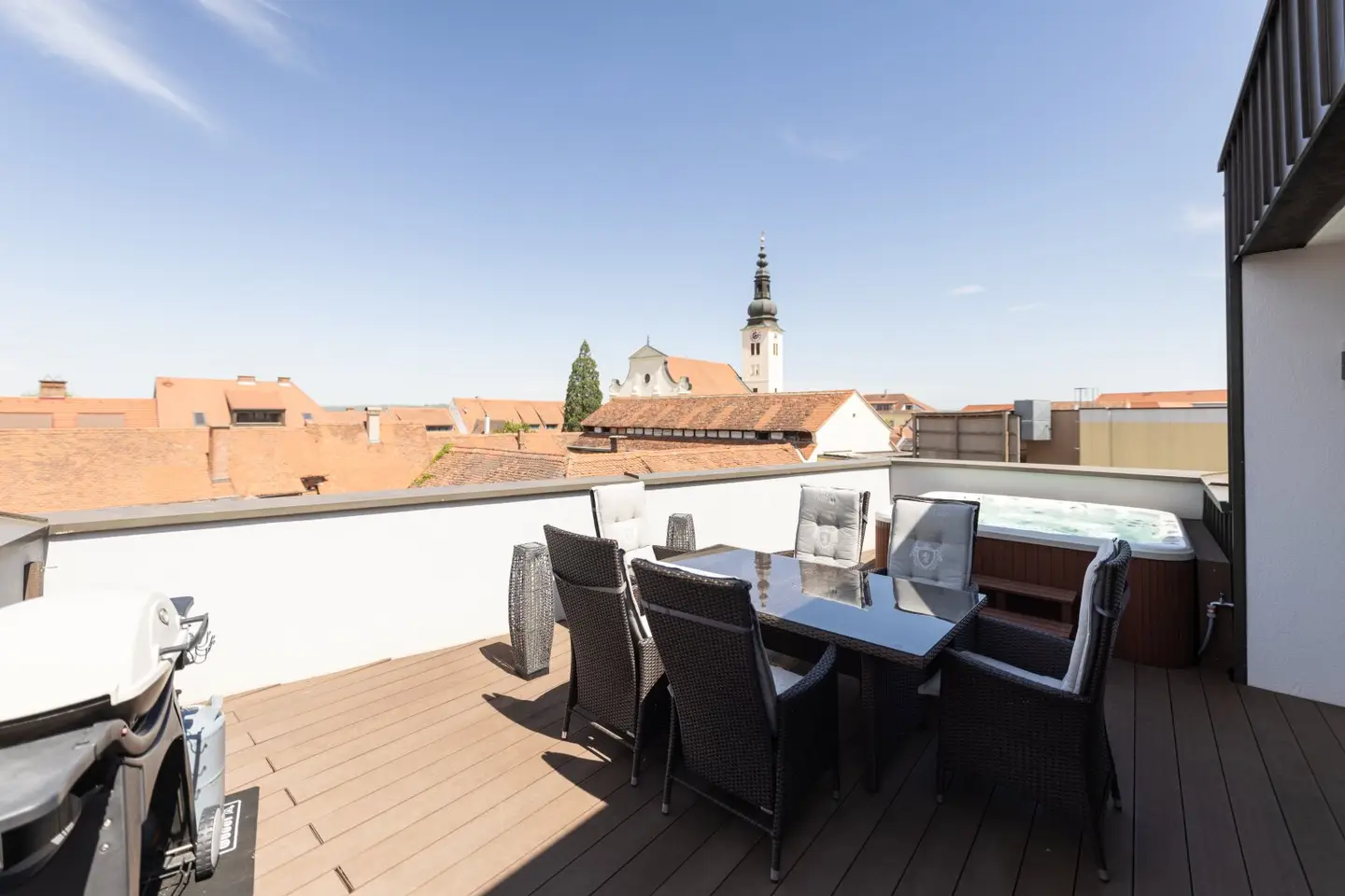 Penthouse maisonette above the roofs of Fürstenfeld