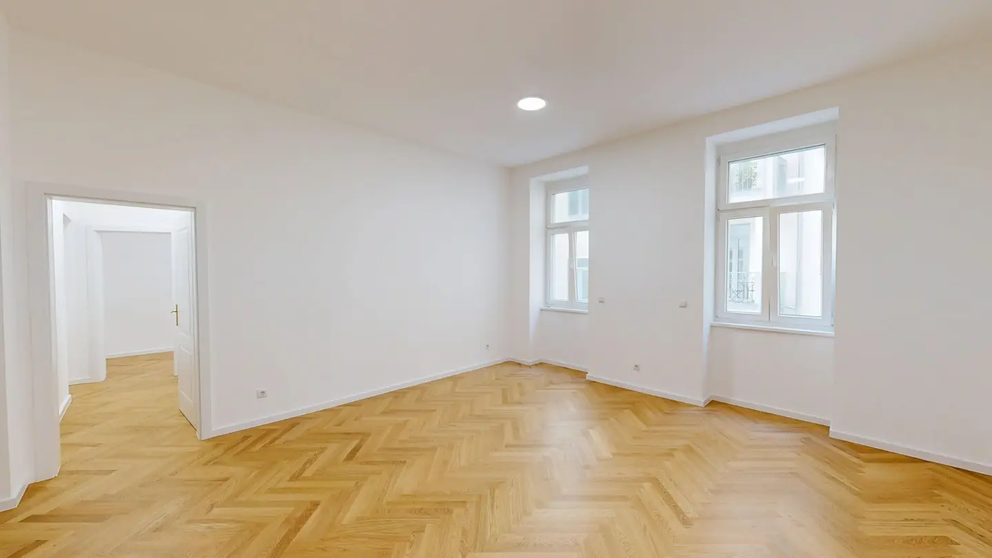 Kernsanierter 4-Zimmer-Altbau mit über 3 m Raumhöhe | Absolute Hofruhelage nahe 1040 Wien