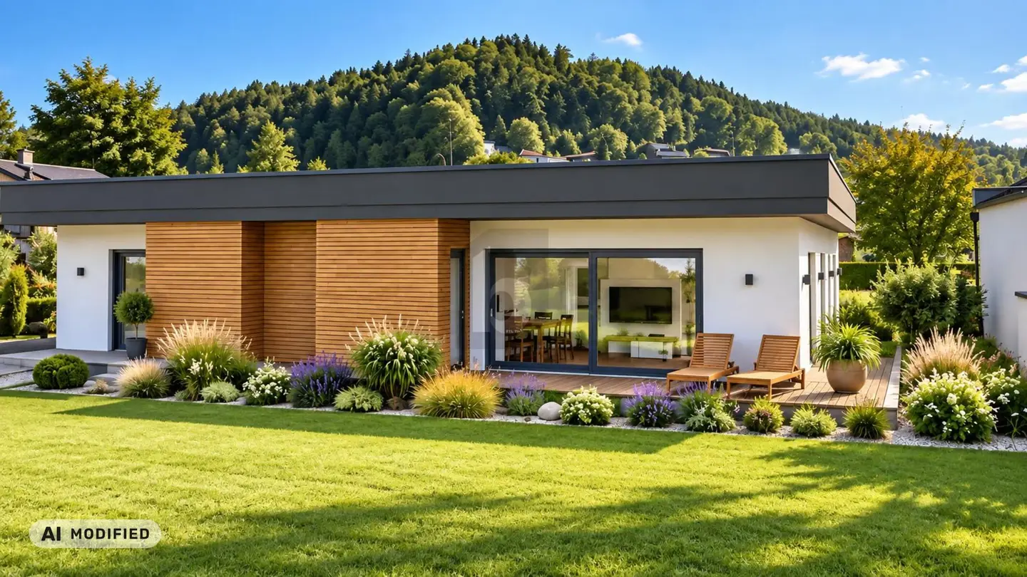 Neubau Wohnung ebenerdig mit Terrasse und Grünblick