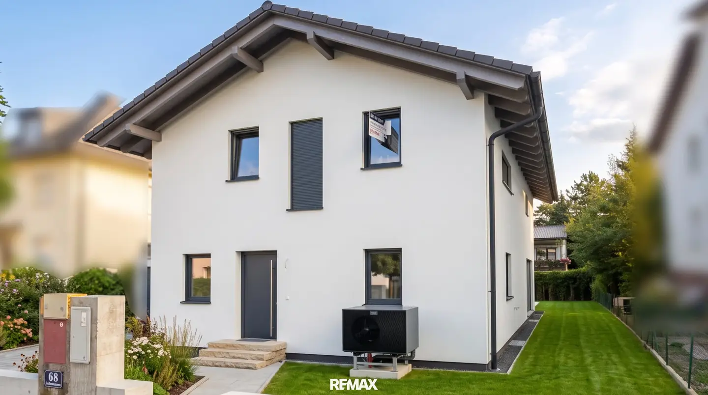 High-End prefabricated house with PV system, cooling and full basement / First occupancy