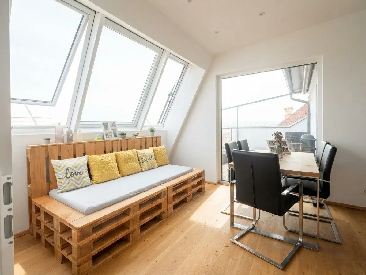 EXCLUSIVE PENTHOUSE APARTMENT, 2 rooms, approx. 82 m² GF | Roof terrace | High-quality fittings | Underfloor heating | Air conditioning | Garage