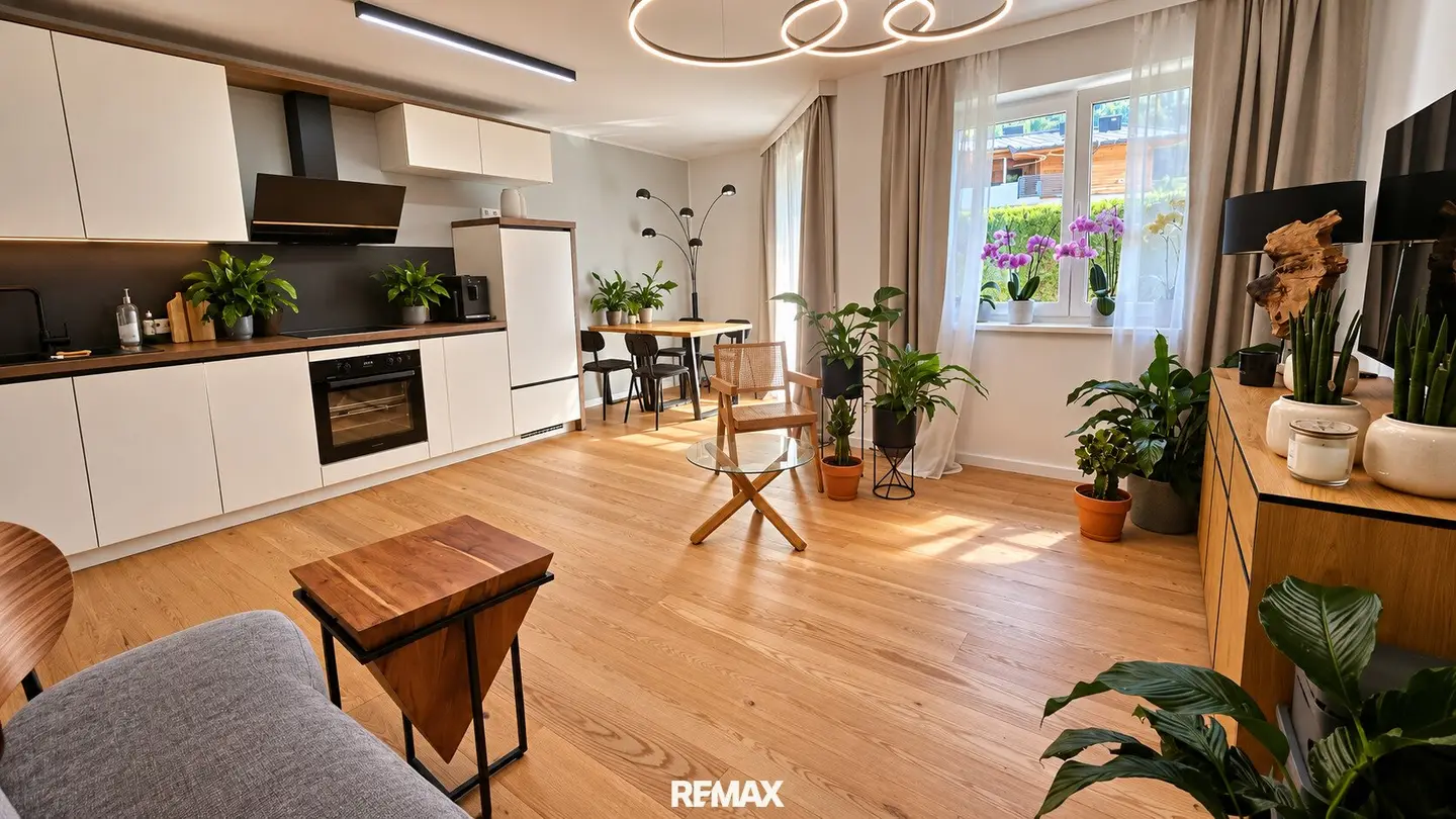 Alpine living meets modern comfort – Stylish garden apartment in Kaprun with terrace and private garden