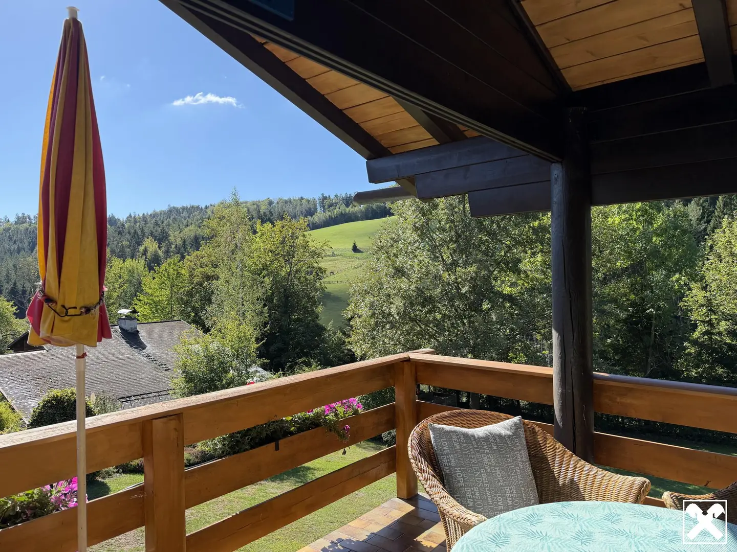 Ausblick von der Terrasse