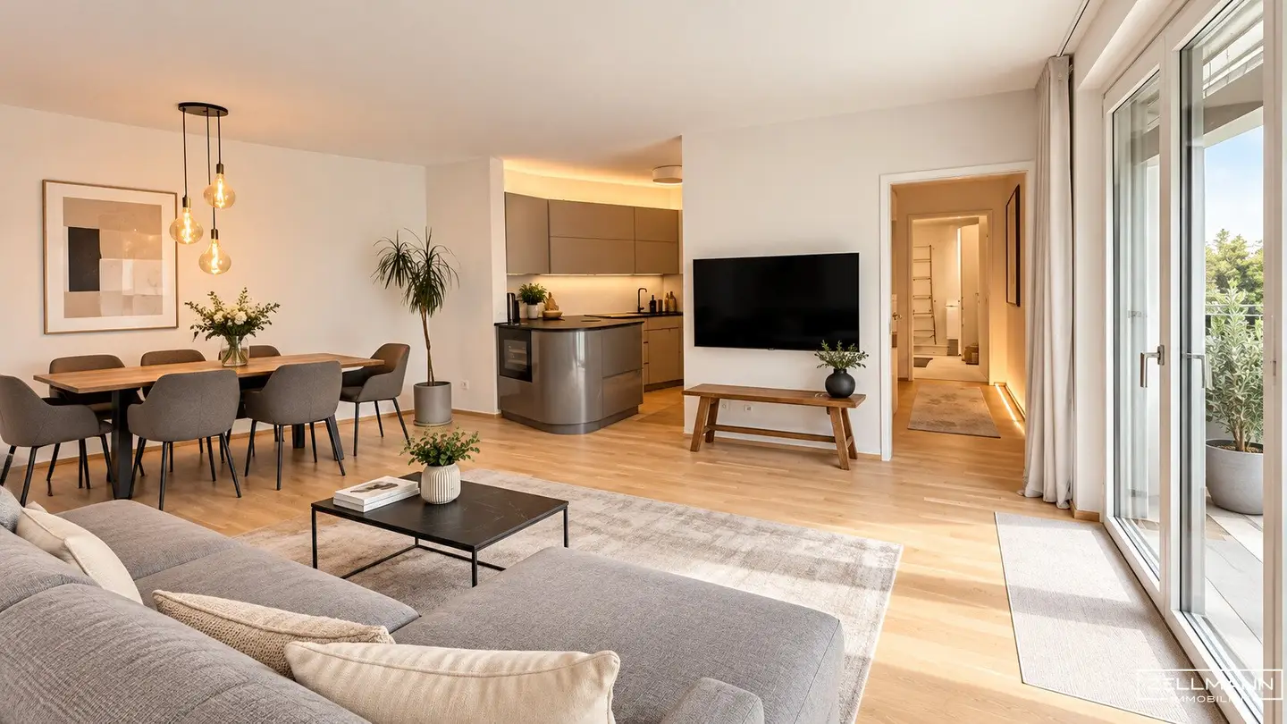 STIL HAT EIN ZUHAUSE. UND EINEN GARTEN. | EXKLUSIVES 4-ZIMMER-WOHNEN IN OBER ST. VEIT | ZELLMANN IMMOBILIEN
