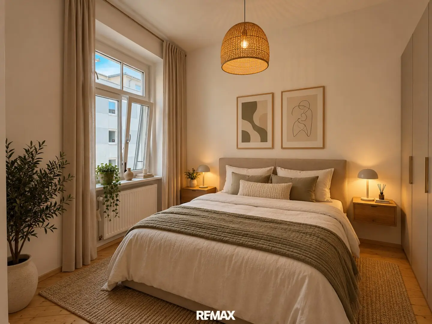 Schlafzimmer - visualisierte Darstellung
