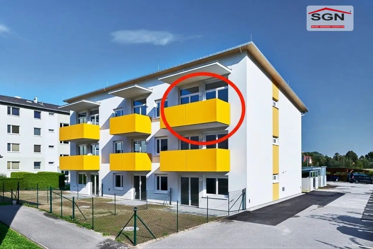 Traumhafte Balkonwohnung mit 3 Zimmern im 2. Liftstock