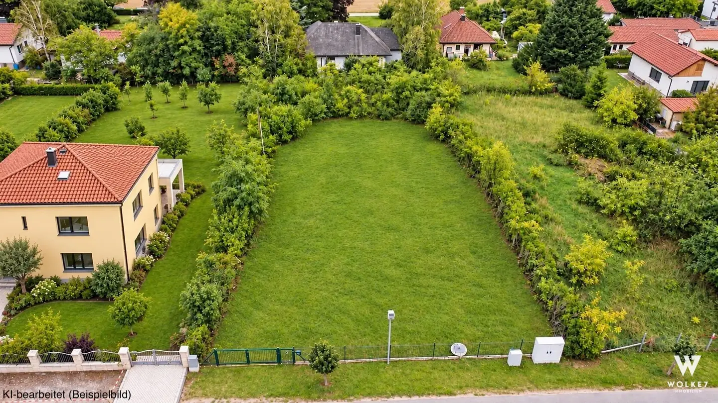 Voll aufgeschlossenes Baugrundstück mit ca. 1.000 m² in Gänserndorf-Süd