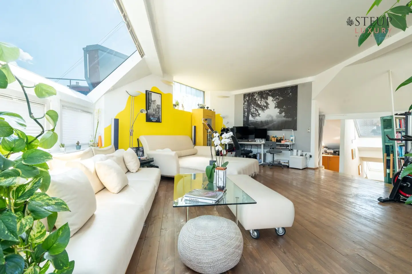 Unique loft with terrace, sauna and special glass dome highlight at Margaretenplatz