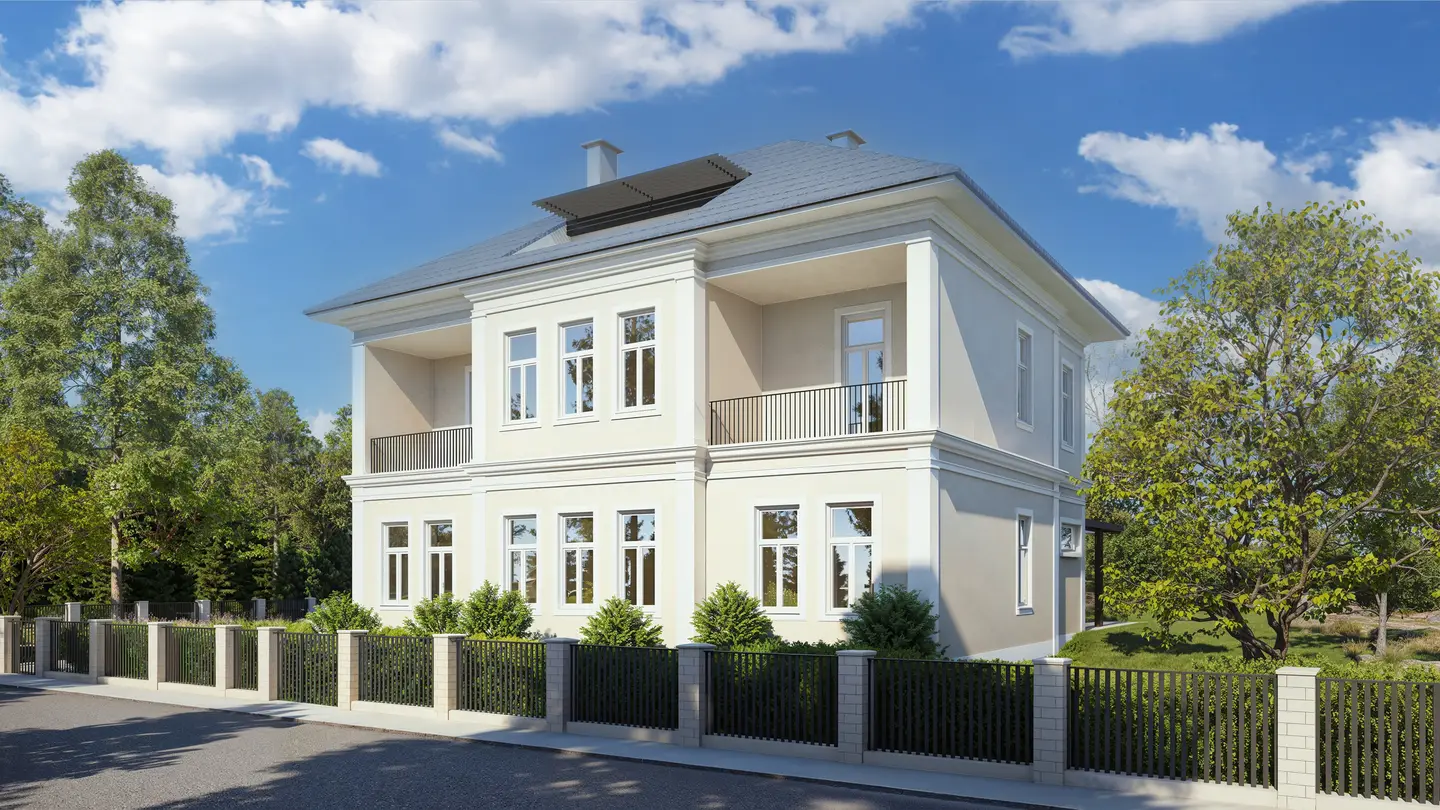 Wohnung im Villenviertel mit zwei Loggien und Lift