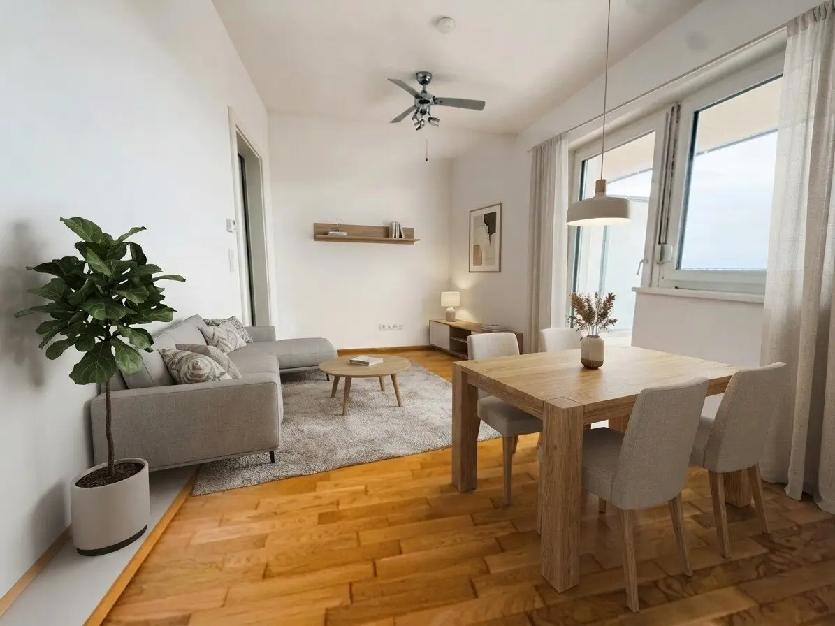 View of Graz: 2-room apartment with generous balcony