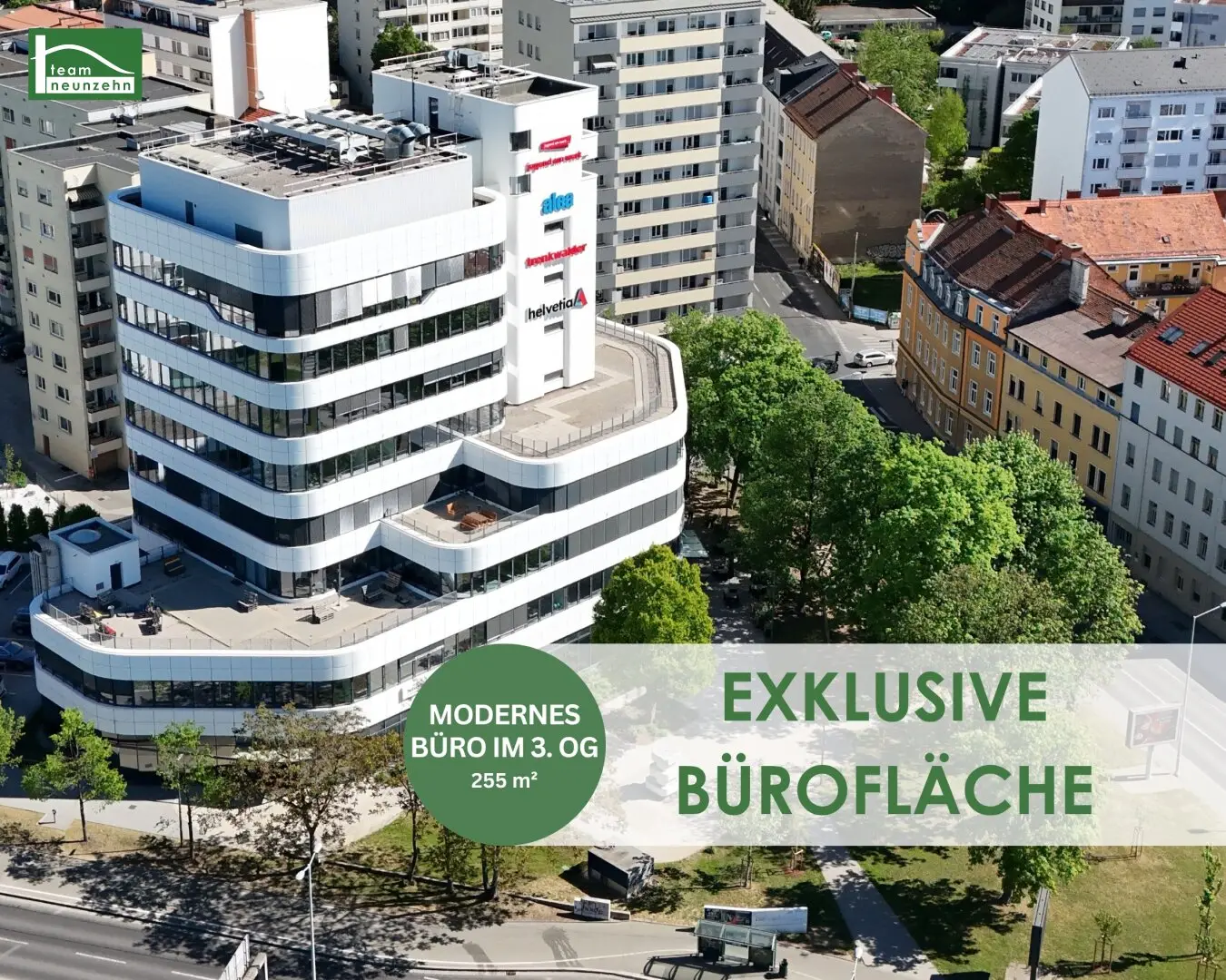 Starker Unternehmensauftritt im Gürtelturm - Präsenz an einem Standort mit Zukunft