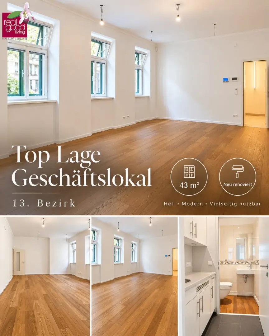 PRIME LOCATION IN HIETZING | Your new business location – 43 m², newly renovated and versatile