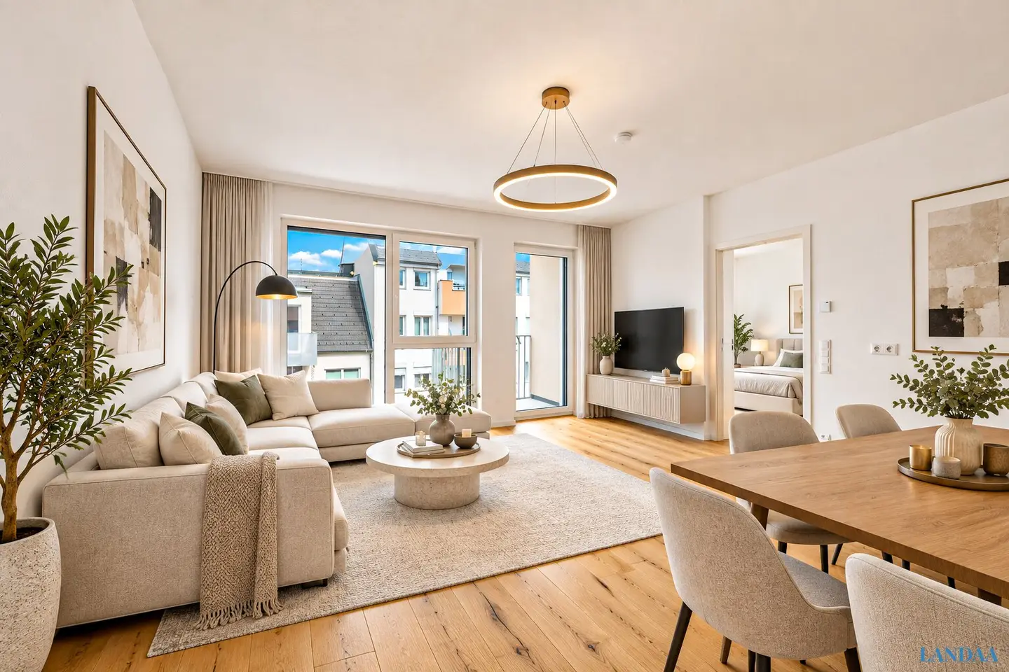 NEW IDEAL FOR INVESTORS AND OWNER OCCUPIERS - MODERN 2-ROOM APARTMENT WITH LOGGIA - FIRST OCCUPANCY