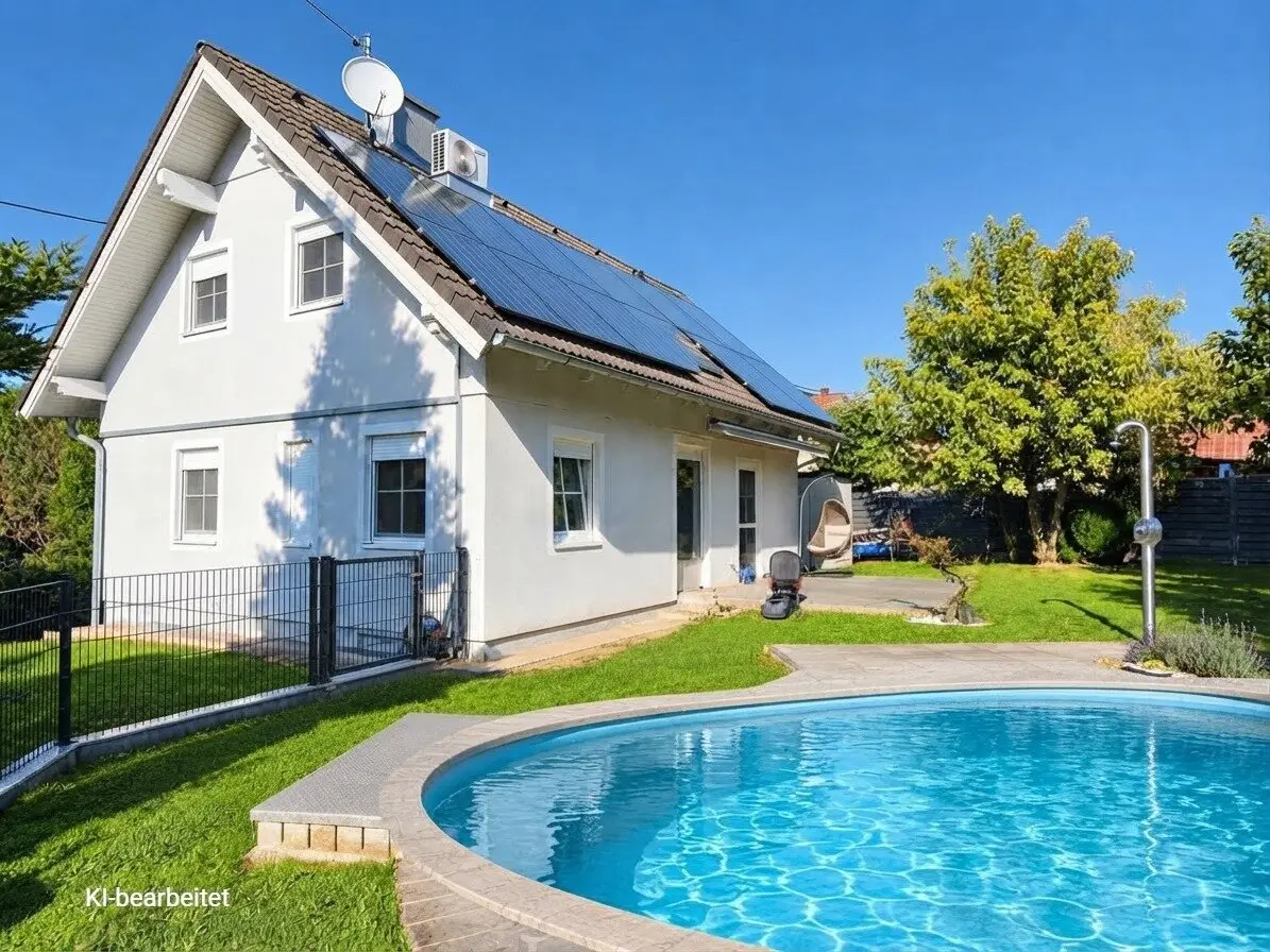 Ein Zuhause für Genießer-Einfamilienhaus mit Pool und 2 Garagen - bezugsbereit