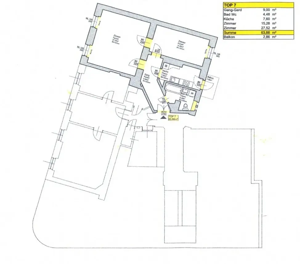 Altbauwohnung mit Aufzug und Balkon nahe Griesplatz