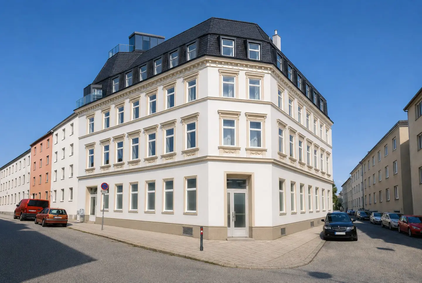 BEWILLIGT - Rohdachboden für 4 DG-Wohnungen mit Terrassen