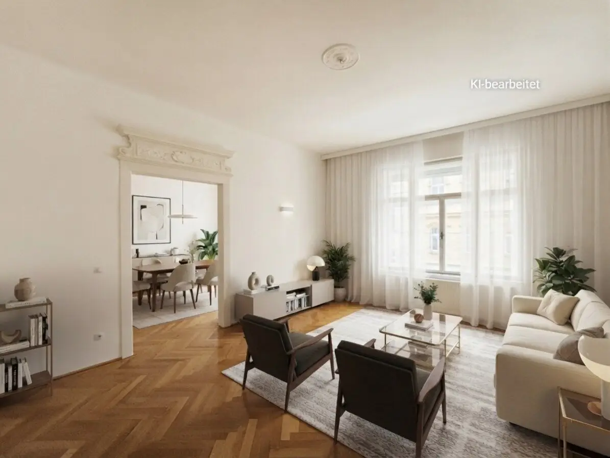 1030! Schöne 4-Zimmer Altbauwohnung mit Balkon und Loggia Nähe The Mall ab November 2026!