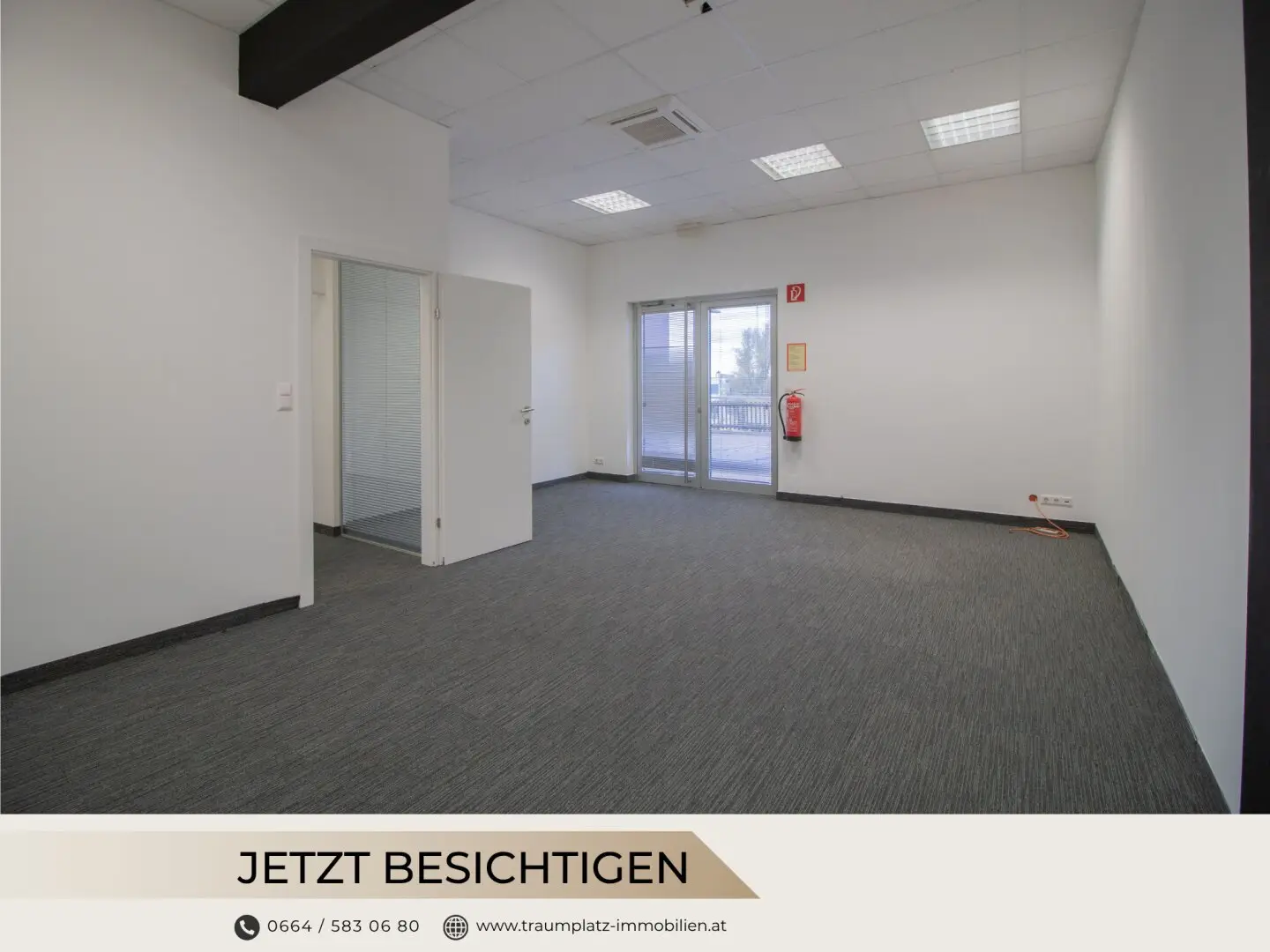 Repräsentative Bürofläche mit Glasfront &amp; Empfangsbereich - Büro 01 EG