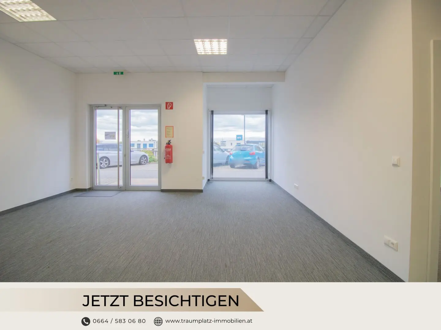Repräsentative Bürofläche mit Glasfront &amp; Empfangsbereich - Büro 32 EG