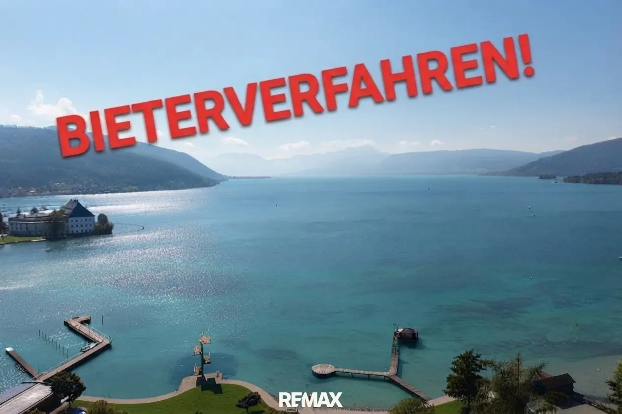 NEUER PREIS! Wenn ich den See seh, brauch ich kein Meer mehr! Panoramatischer Seeblick auf den Attersee.