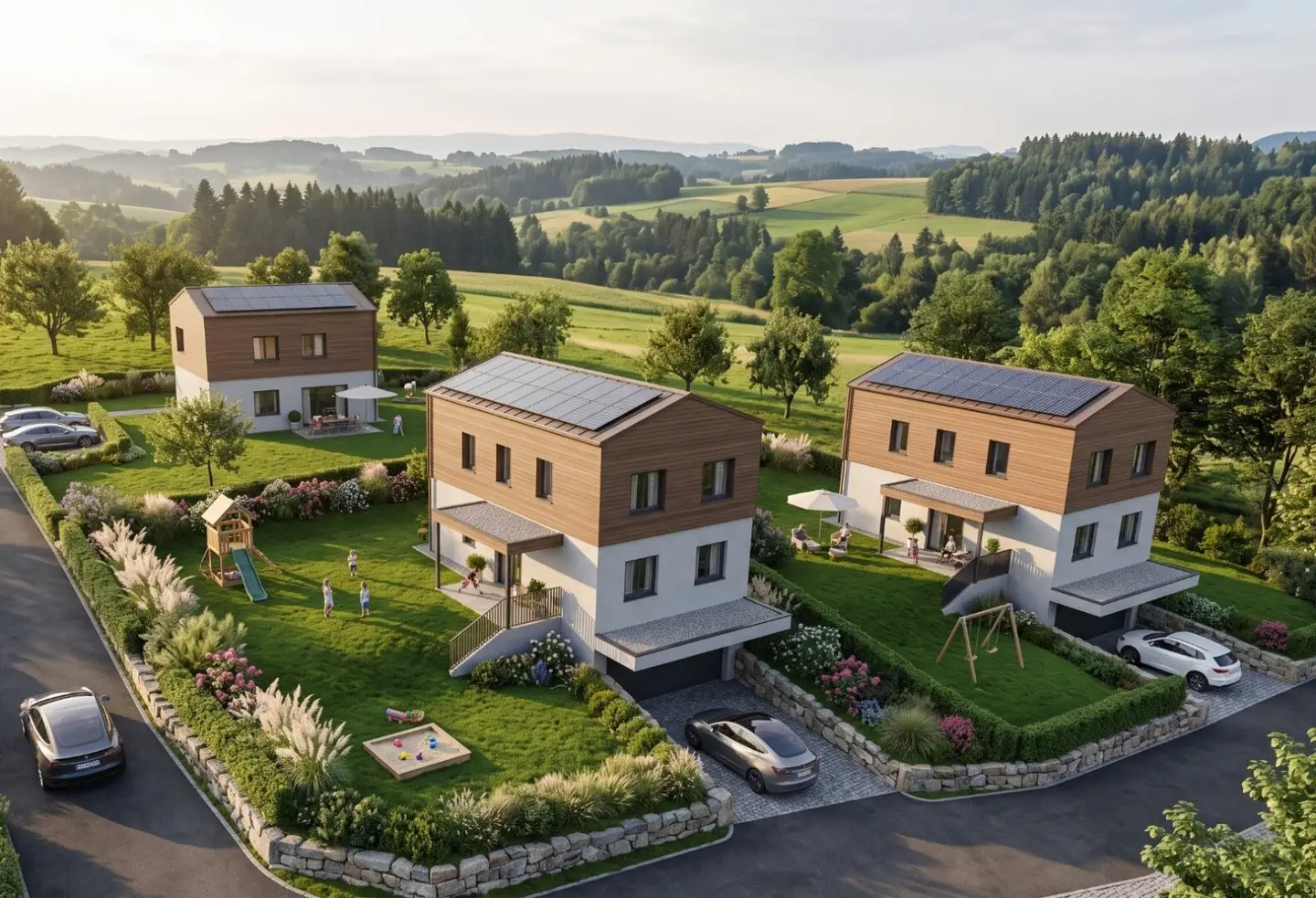 2 MODERNE EINFAMILIENHÄUSER IN SONNIGER AUSSICHTSLAGE IN REICHENAU!