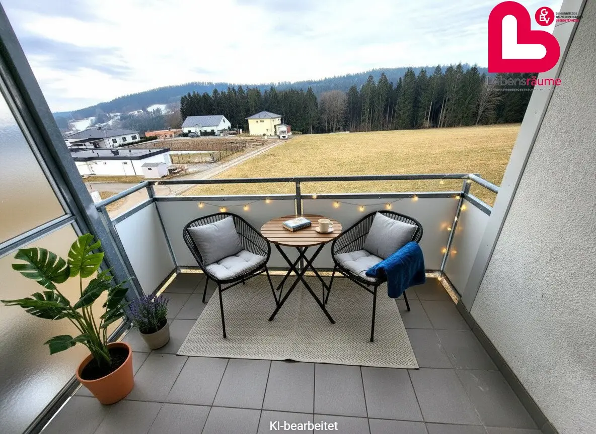 Very beautiful 3-room apartment in Traberg with loggia