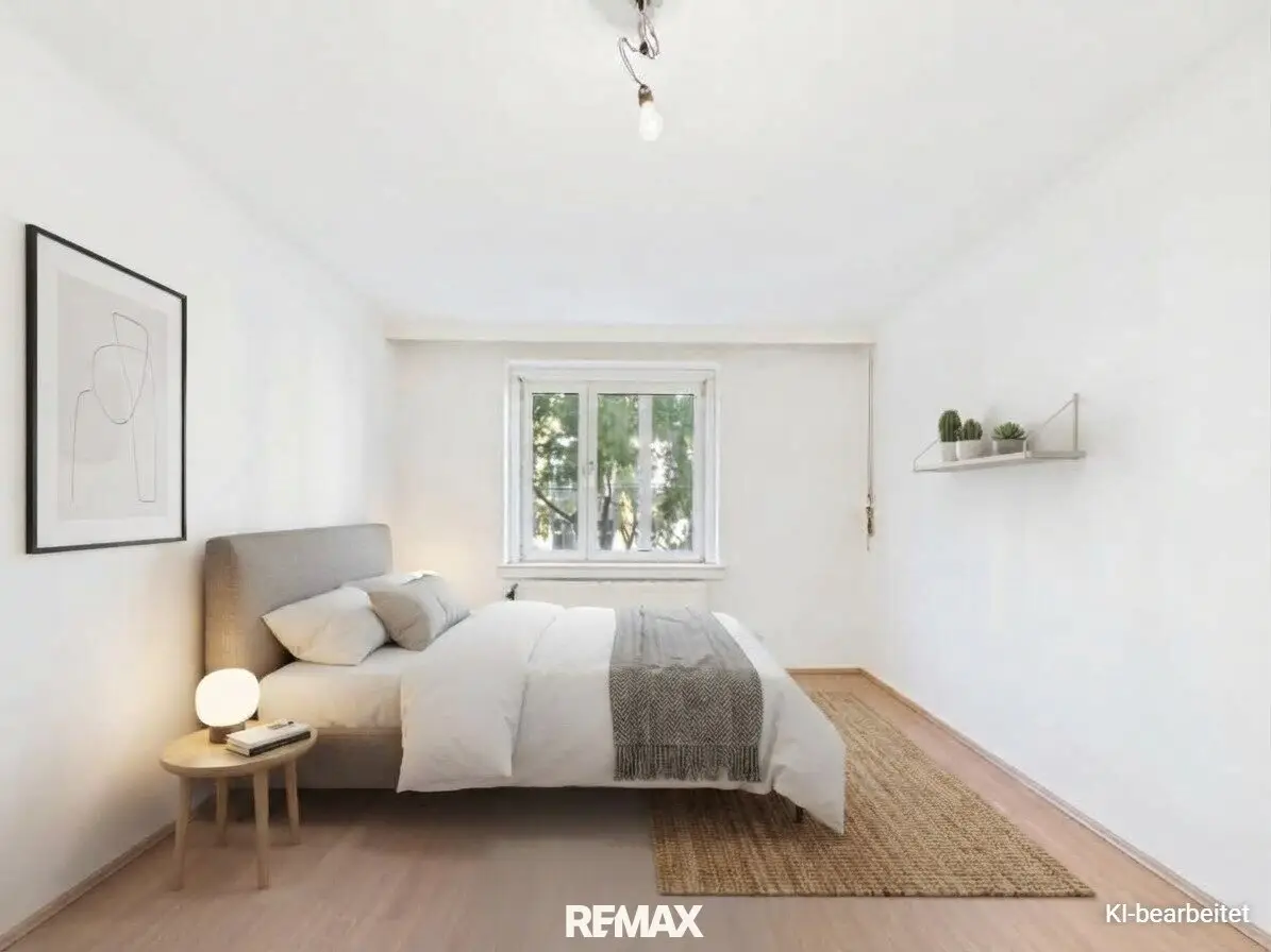 Schlafzimmer mit virtuellem Staging