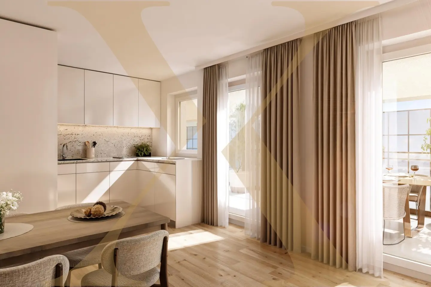 ANLEGER-WOHNUNG! Großzügige 3-Zimmer-Neubauwohnung mit Südwest-Terrasse in Linz-Zentrum zu verkaufen!