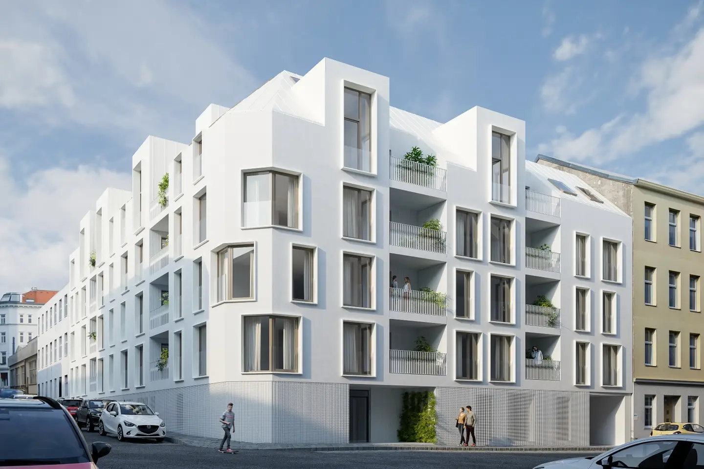 Apartment in new build with sunny loggia