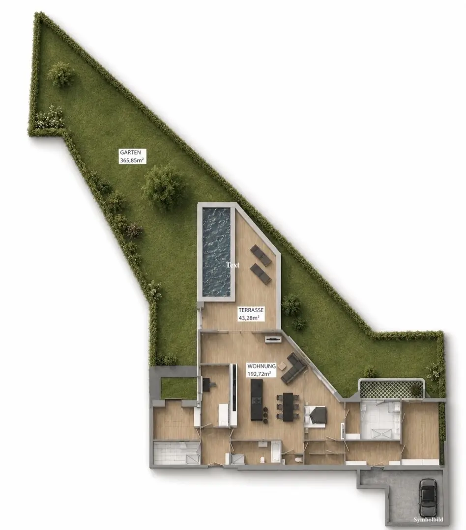 B1 | exklusive Gartenapartments mit Pool-Bescheid - Luxuriöses Wohnprojekt in Aldrans