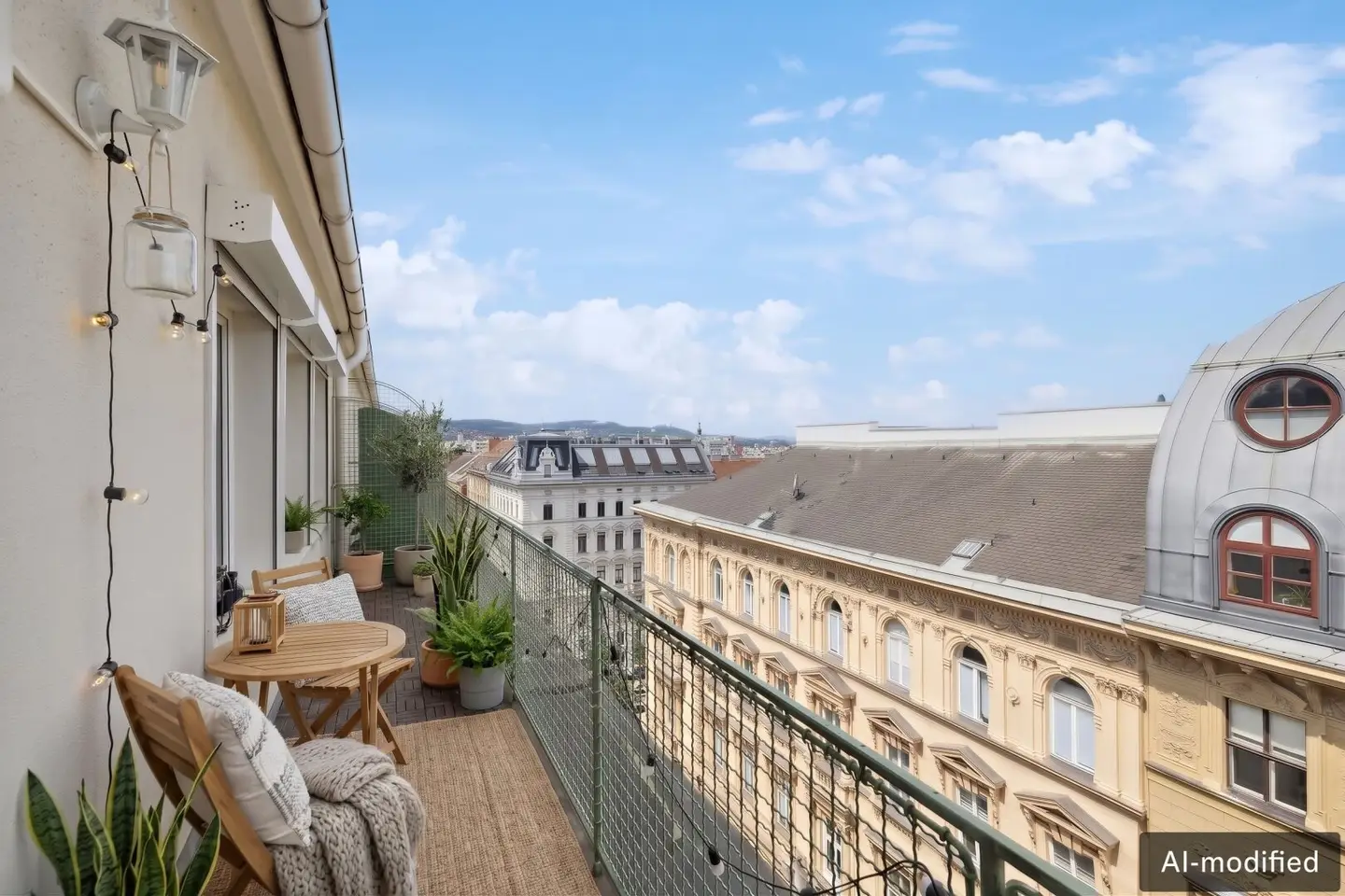 Balkon (Möbliert mit KI)