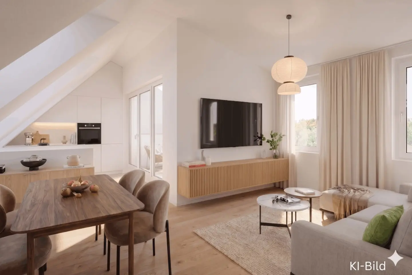 Maisonettewohnung with stream view and generous terrace