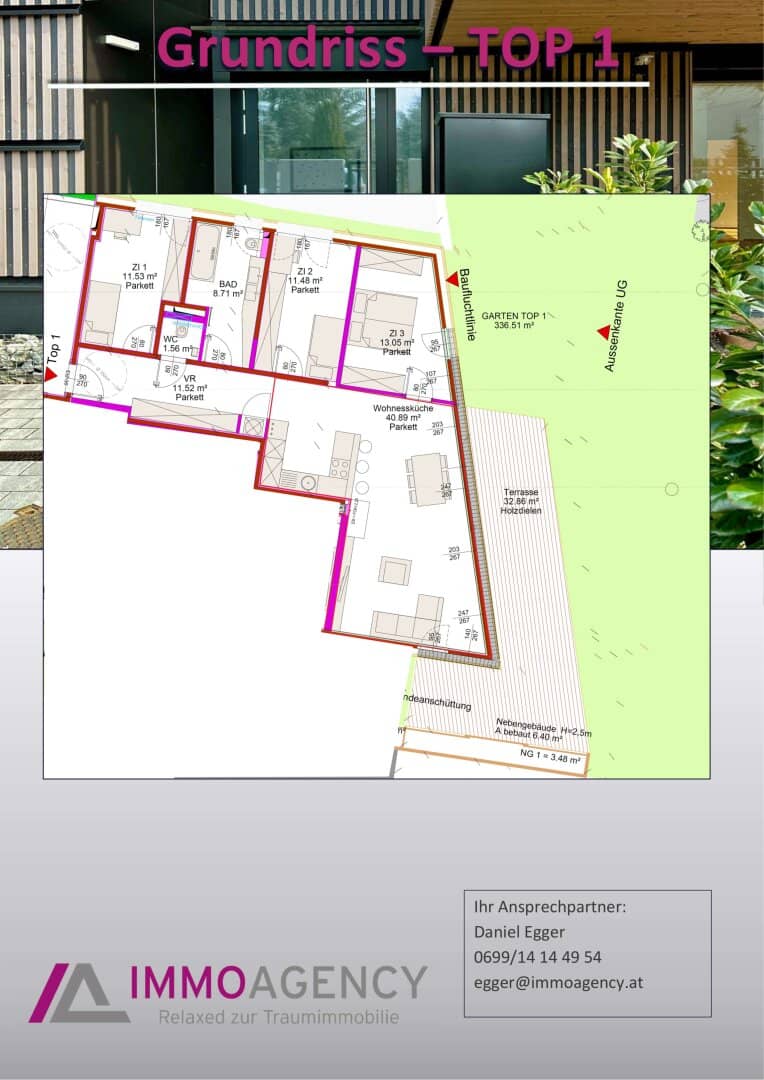 The dream of your own garden: first occupancy family apartment in the new build