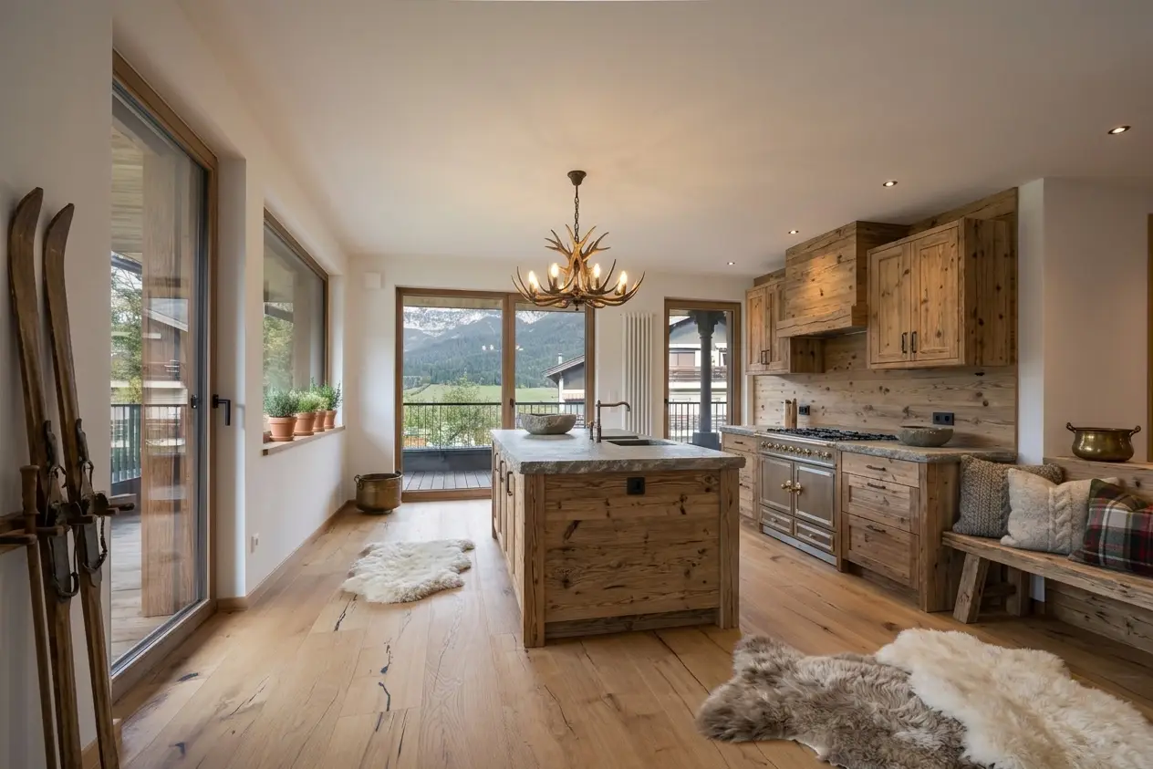 Neubauwohnung mit großem Balkon und Blick auf den Wilden Kaiser