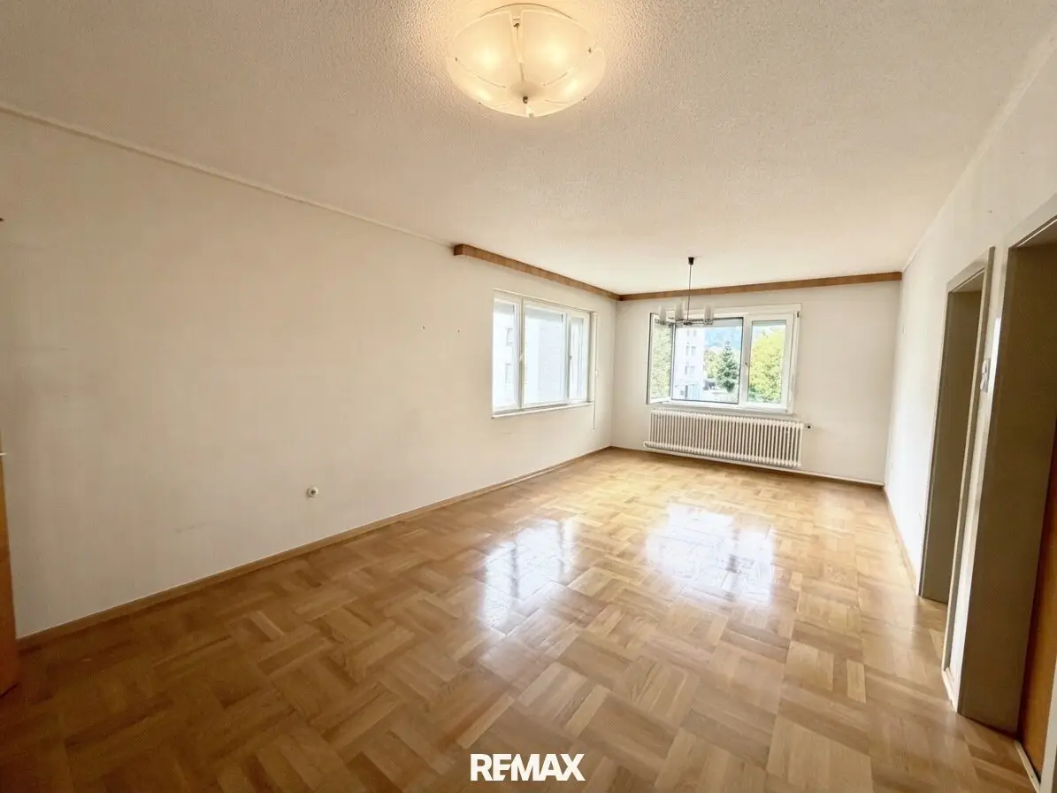 Wohnen in zentraler Lage von Judenburg – 3-Zimmer-Wohnung mit Loggia und Garage!