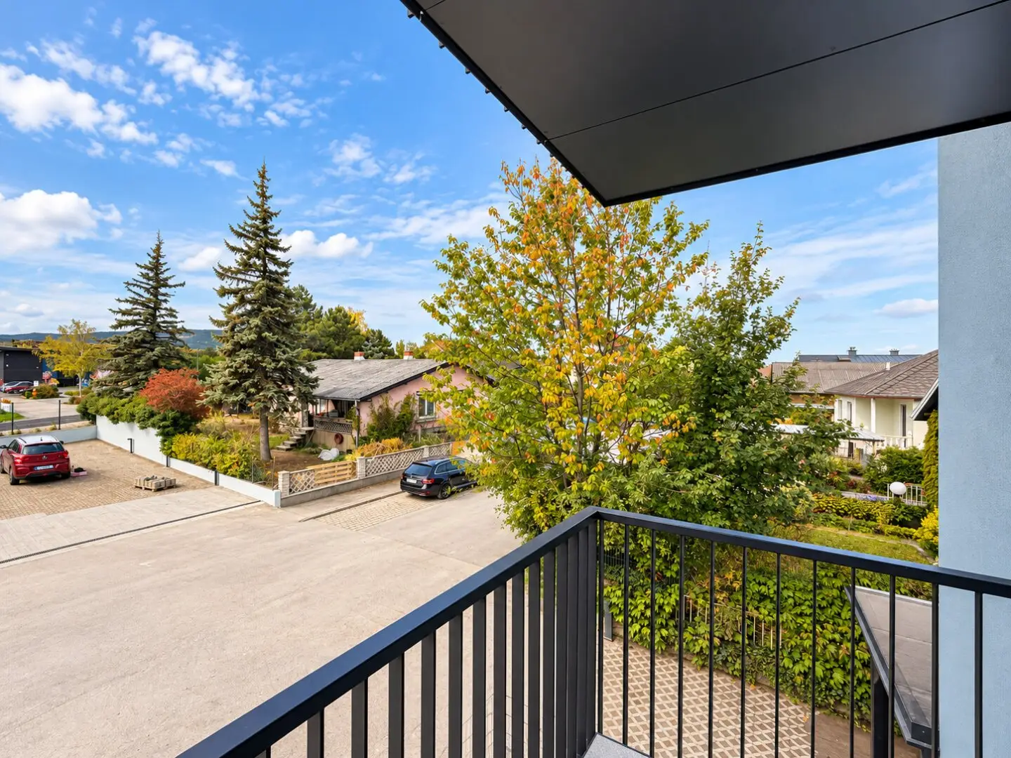 First occupancy with balcony, top equipment and parking space