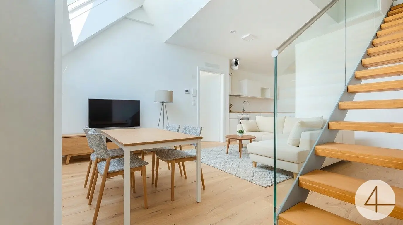 Modern new-build duplex apartment with roof terrace – leased until 31.01.2030