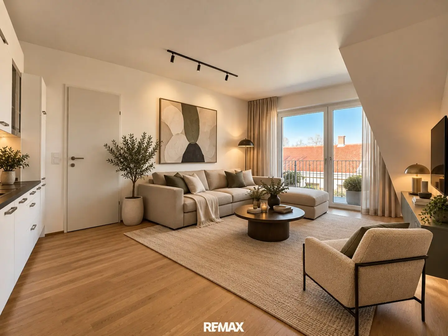 Living with Style: 3-room Attic Apartment with 2 En-suite Bathrooms and Terrace
