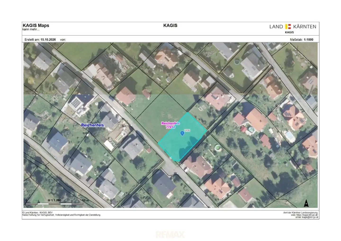 Ca. 893 m² großes Grundstück mit Bauland-Widmung ohne Bauverpflichtung in Reichenfels