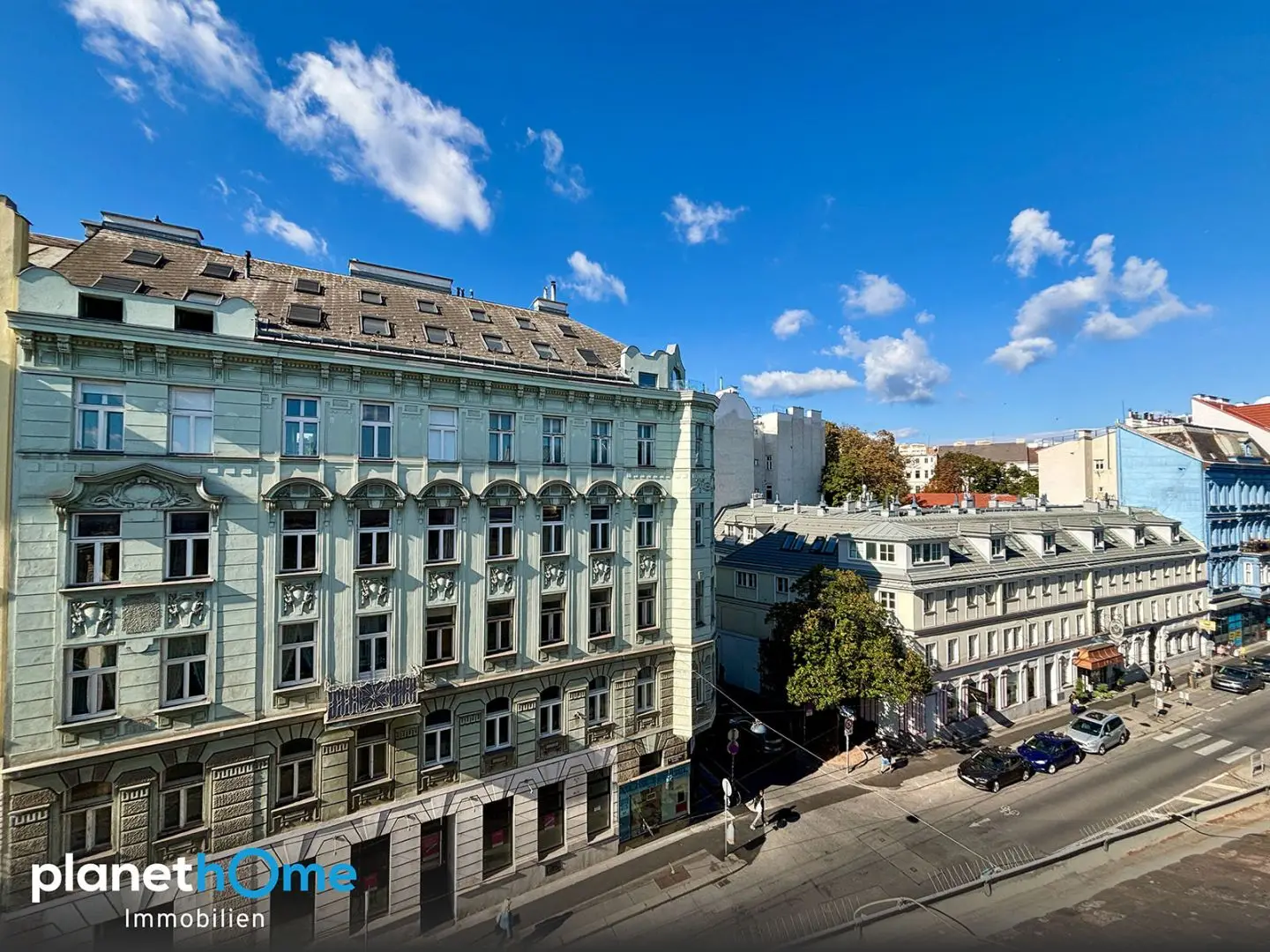 Blick auf Nussdorfer Strasse