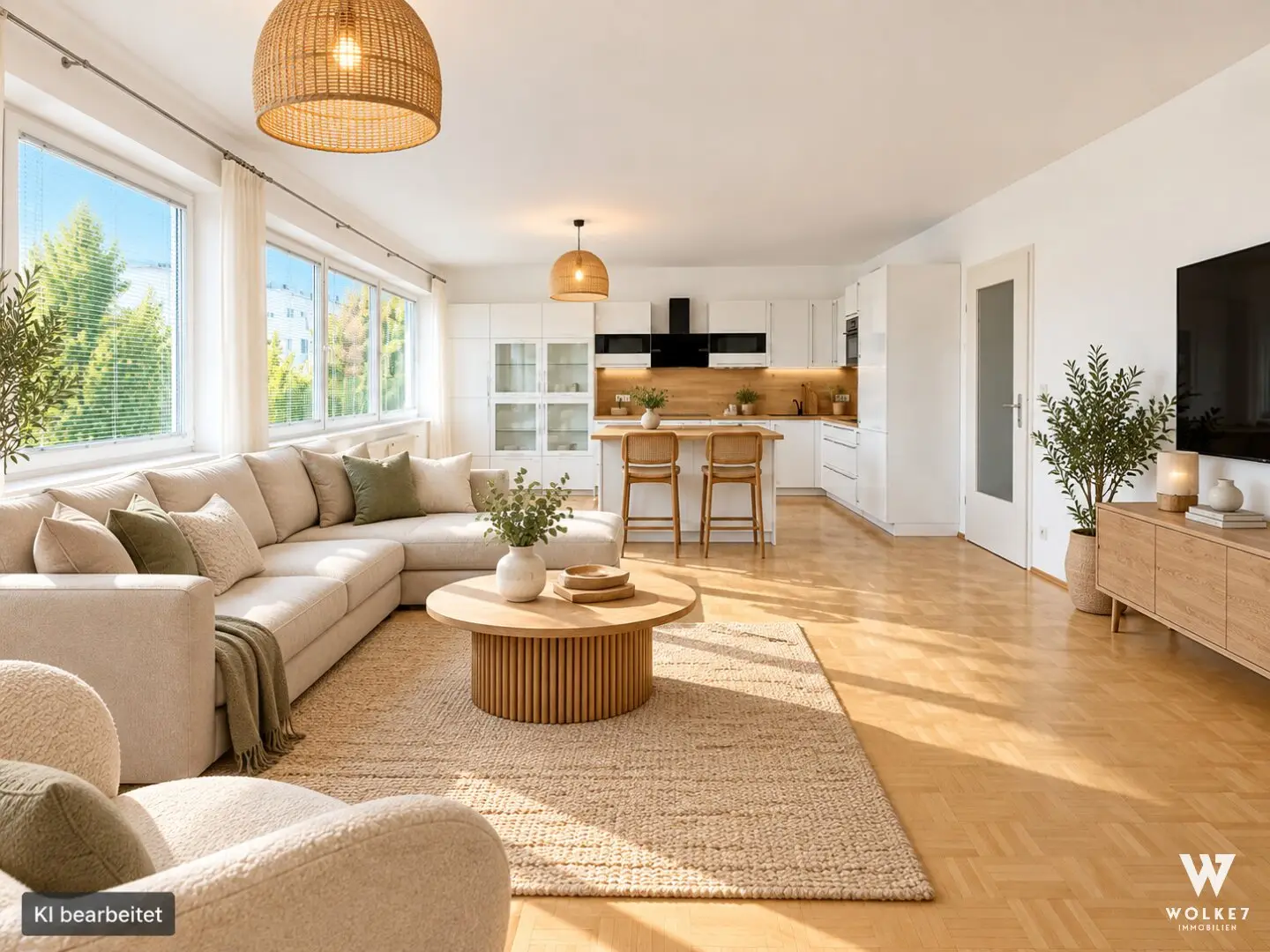 Light-filled 3-room apartment in Liesing including garage and elevator I sauna in the building
