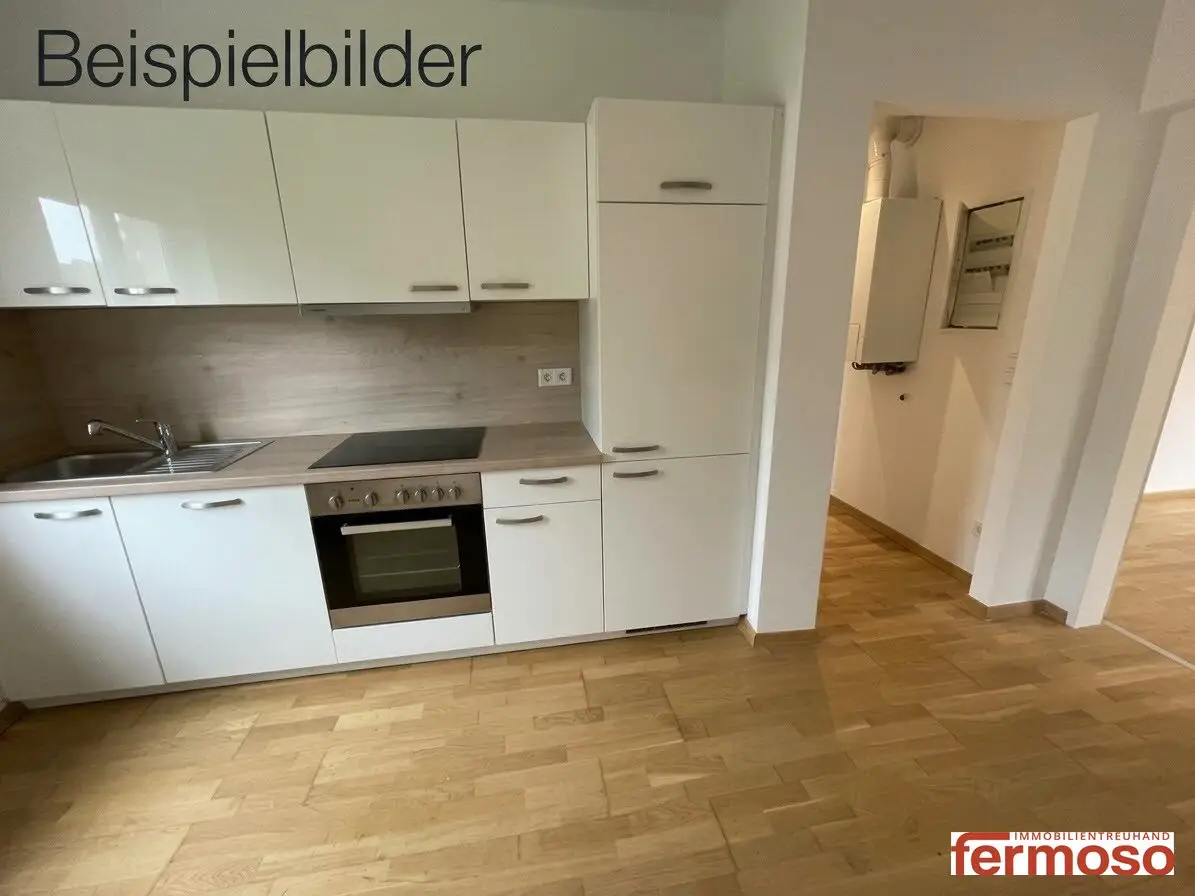 Top gepflegte 2-Zimmer Wohnung EG in Ebergassing, 47,6m², Miete €850,– mit Aufzug!