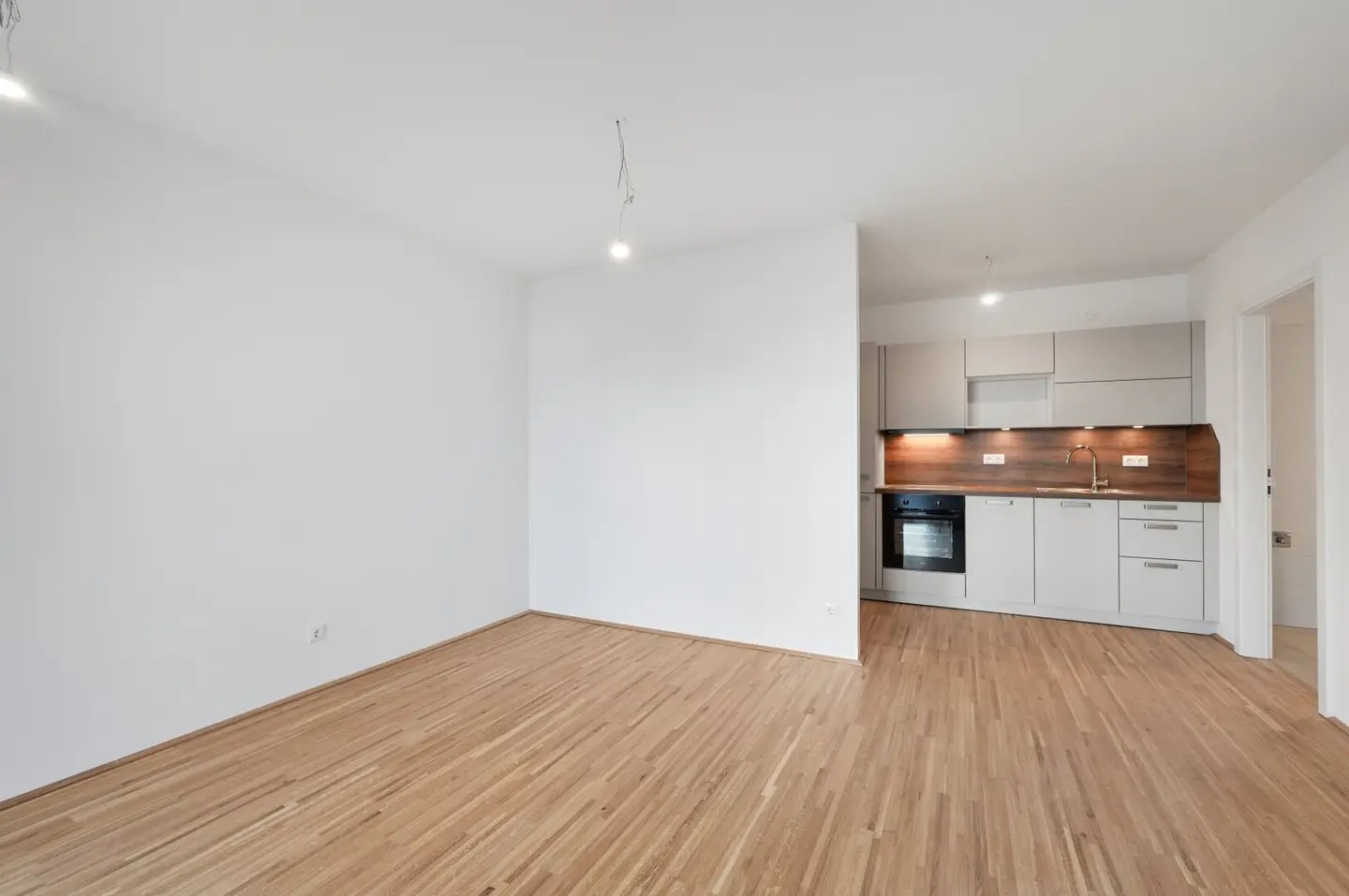 Modern first-occupancy rental apartments with private outdoor spaces and garage in the 21st district