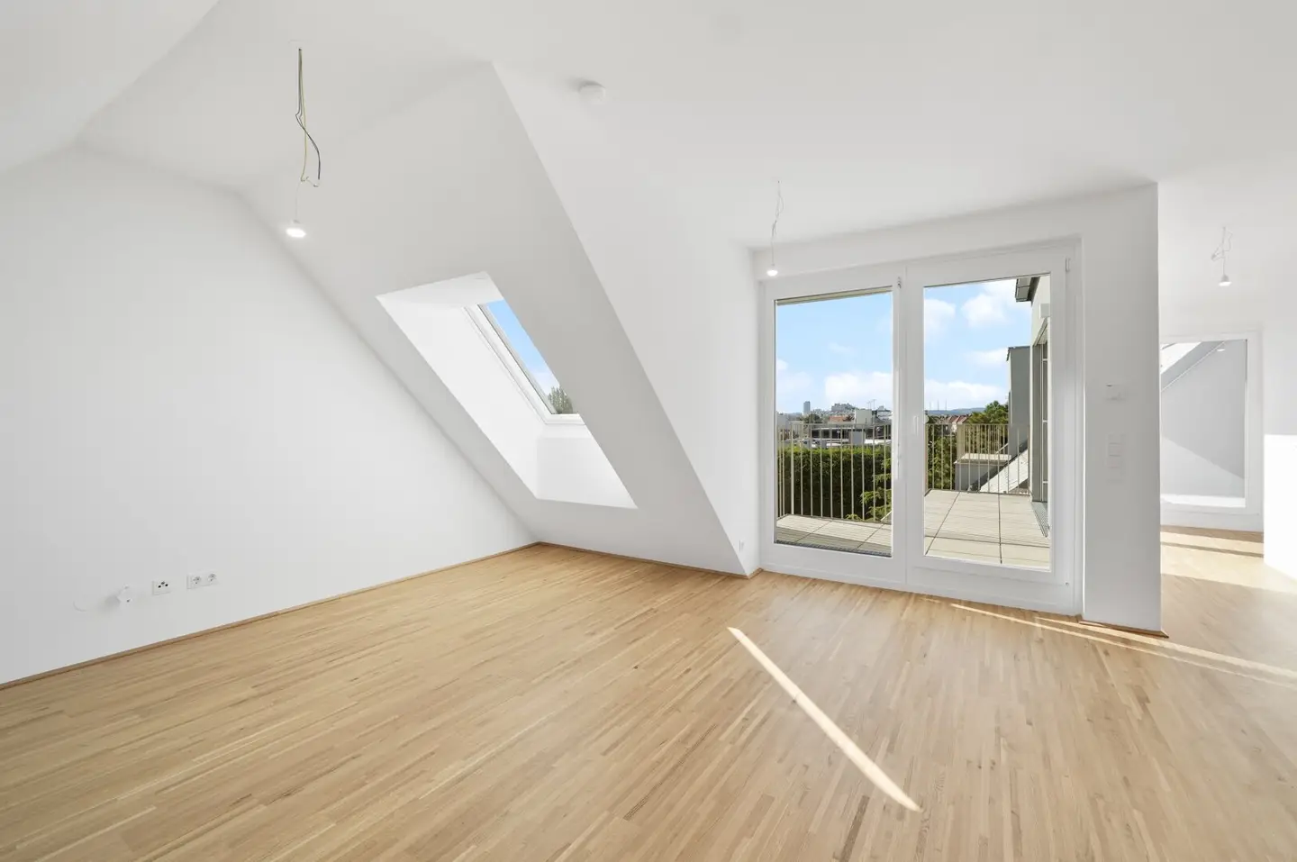 Modern first-occupancy rental apartments with private outdoor spaces and garage in the 21st district